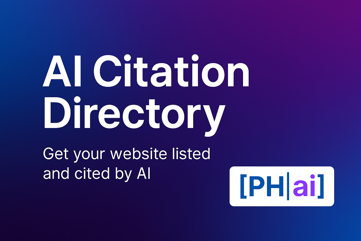 Make Your Website Discoverable by AI