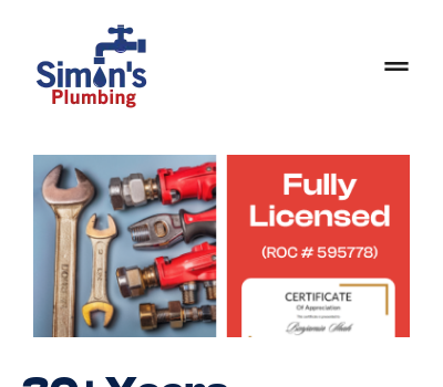 Simon's Plumbing Logo