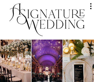 A Signature Wedding Event Planning & Design Logo