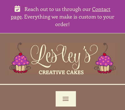 Lesley's Creative Cakes Logo